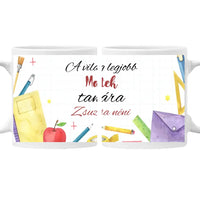 A világ legjobb tanára szerkeszthető ajándék bögre pedagógusoknak