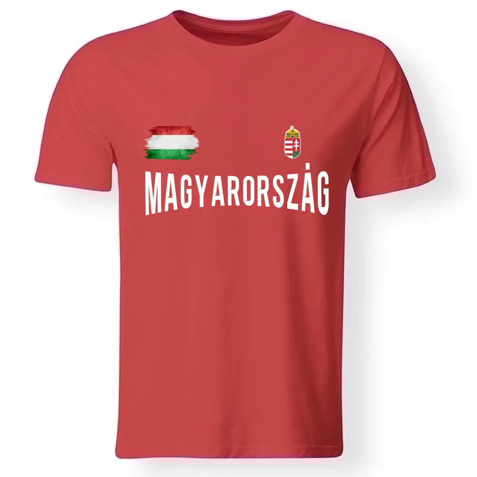 Egyedi magyar mez póló zászlóval és számmal