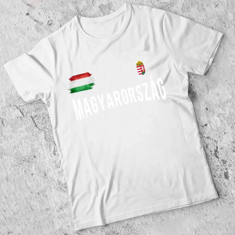 Egyedi magyar mez póló zászlóval és számmal