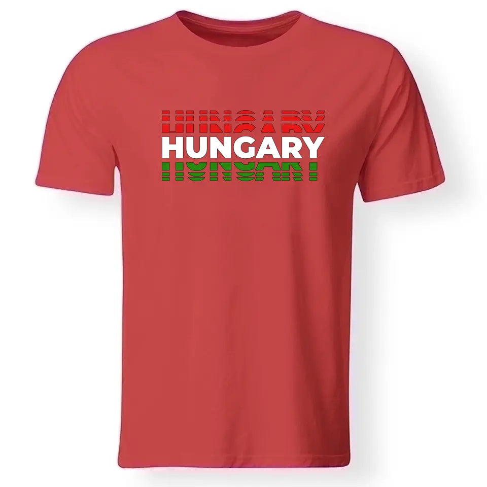 Hungary magyar mez póló zászlóval, egyedi névvel és számmal, több színben igazi hazai szurkolóknak, elől és hátul is mintával