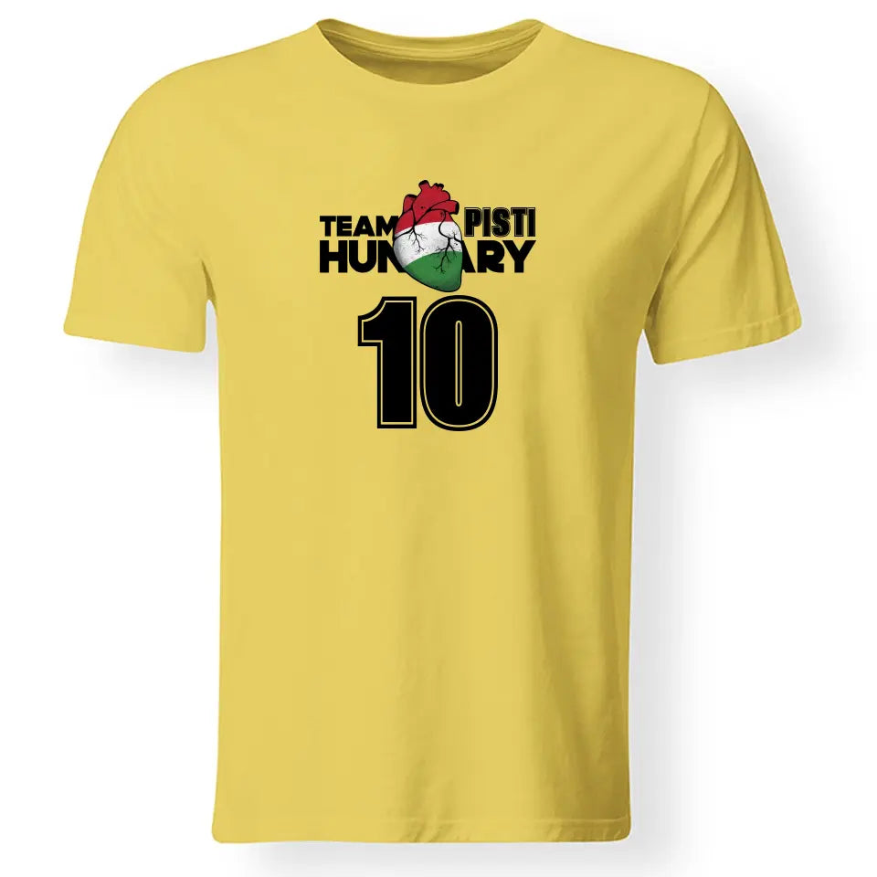 Team Hungary magyar mez póló egyedi névvel