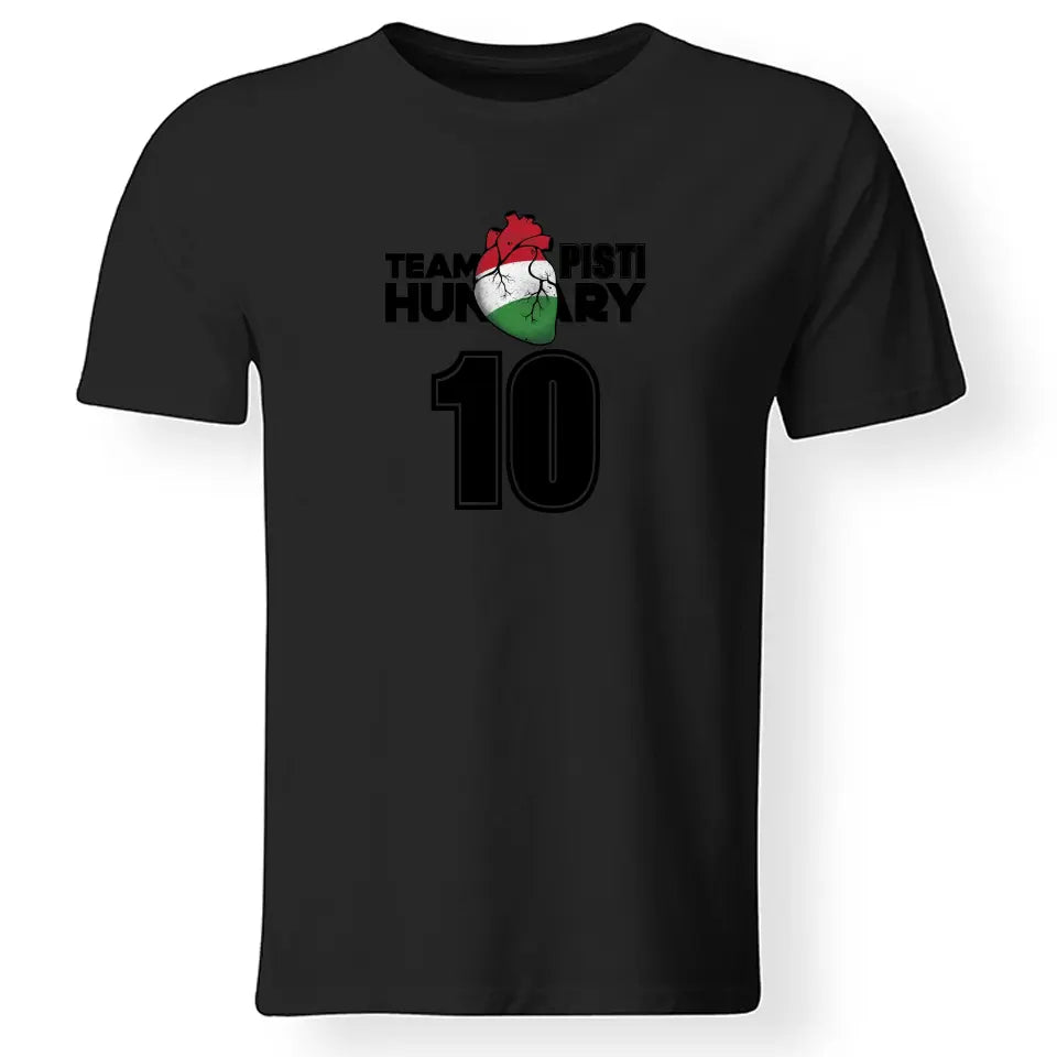 Team Hungary magyar mez póló egyedi névvel