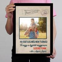 Egyedi apák napi ajándék nagypapáknak - Te vagy a legjobb nagypapa falikép