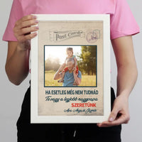 Egyedi apák napi ajándék nagypapáknak - Te vagy a legjobb nagypapa falikép