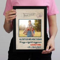 Egyedi apák napi ajándék nagypapáknak - Te vagy a legjobb nagypapa falikép