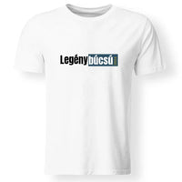 Szerkeszthető Legénybúcsú feliratos póló férfiaknak