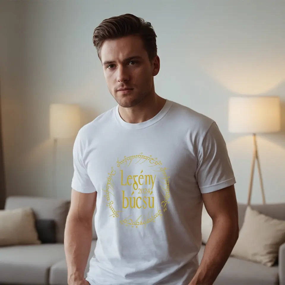 Lord of the Rings szerkeszthető Legénybúcsús ajándék póló