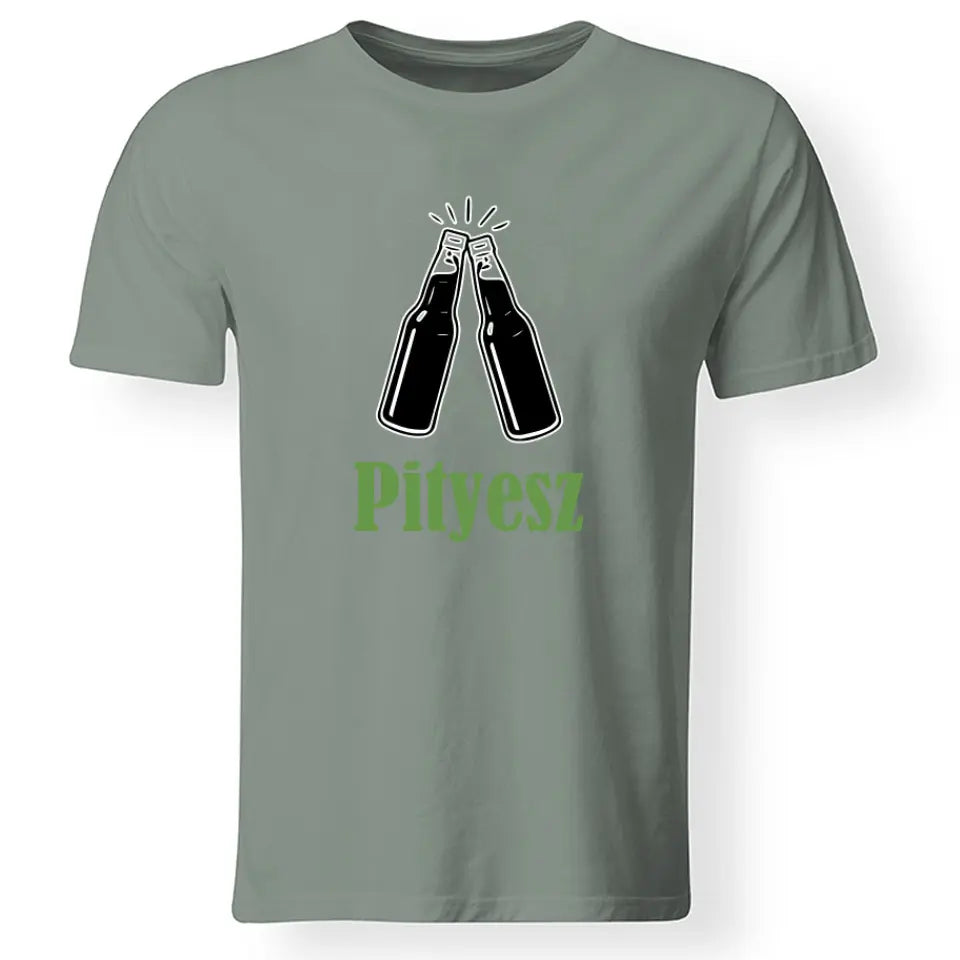 Névre szóló szerkeszthető sörös póló Legénybúcsúra az egész csapatnak
