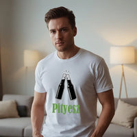 Névre szóló szerkeszthető sörös póló Legénybúcsúra az egész csapatnak