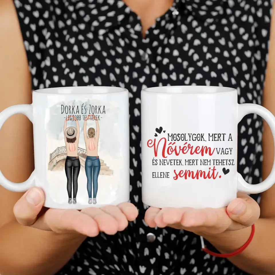 Legjobb testvérek és barátnők bögre