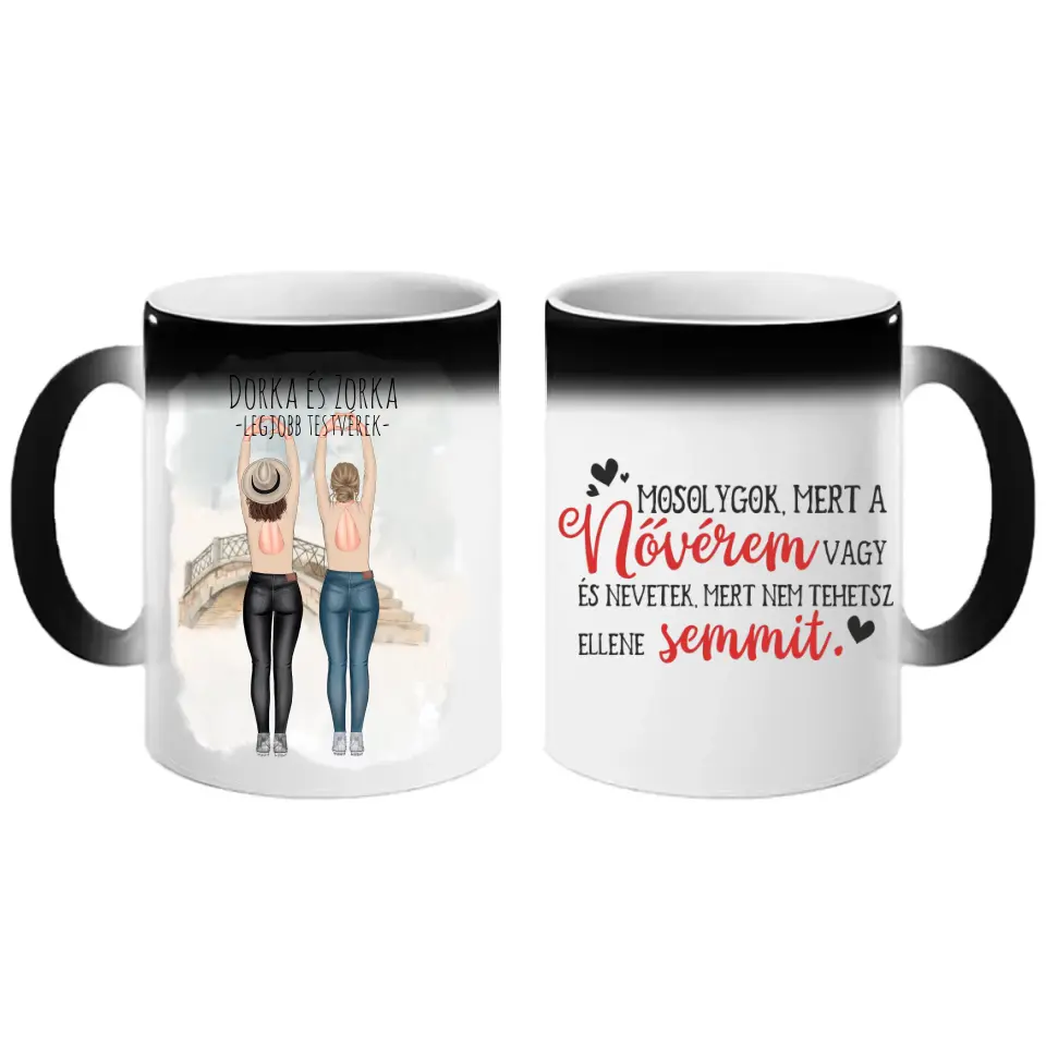 Legjobb testvérek és barátnők bögre