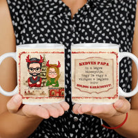 Karácsonyi ajándék Papás bögre szerkeszthető karakterekkel