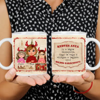 Karácsonyi ajándék Anyás bögre szerkeszthető karakterekkel