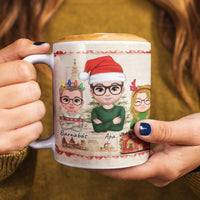 Karácsonyi ajándék Apás bögre szerkeszthető karakterekkel