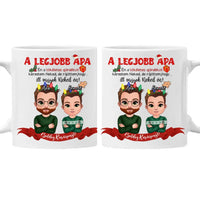 A tökéletes karácsonyi ajándékot kerestem bögre Apa fia karakterekkel