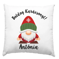 Ünnepi párna manókkal