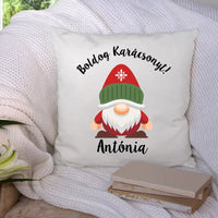 Ünnepi párna manókkal