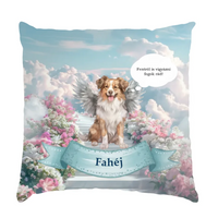 Angyal kutyusos Fullprint párna egyedi névvel és üzenettel
