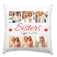 Egyedi képes ajándék párna Nővéreknek