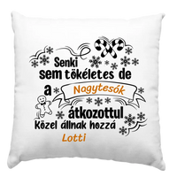 Karácsonyi egyedi feliratos ajándék párna Testvéreknek