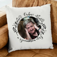 Örökre a szívünkben élsz párna egyedi képpel