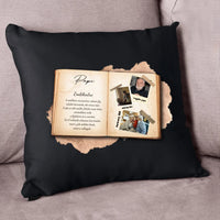 Emlékedre könyves párna egyedi képekkel