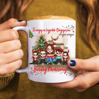 Egyedi ajándék nagynéniknek - Boldog karácsonyt bögre cuki karakterekkel