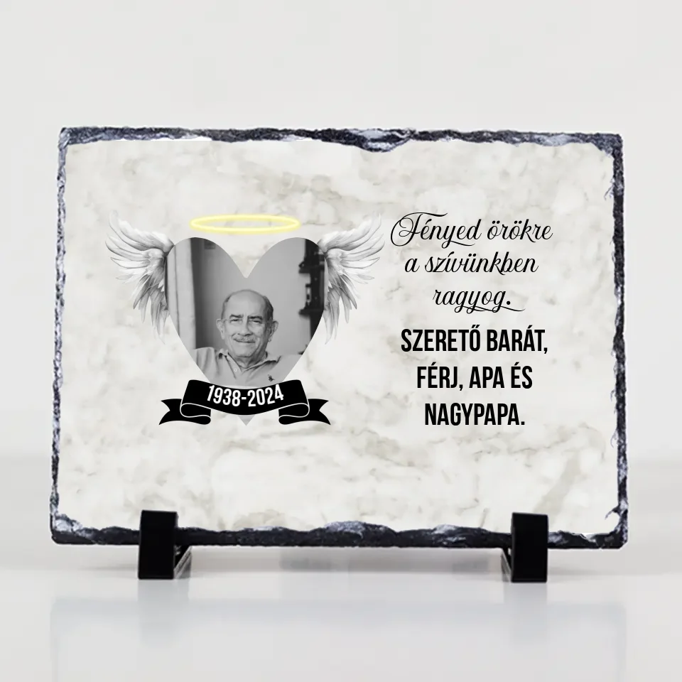 Fényed örökre ragyog gránitlap