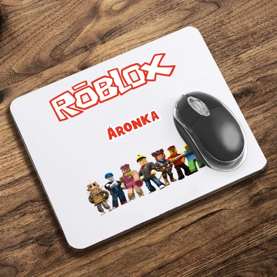 Roblox egérpad gyerekeknek egyedi névvel