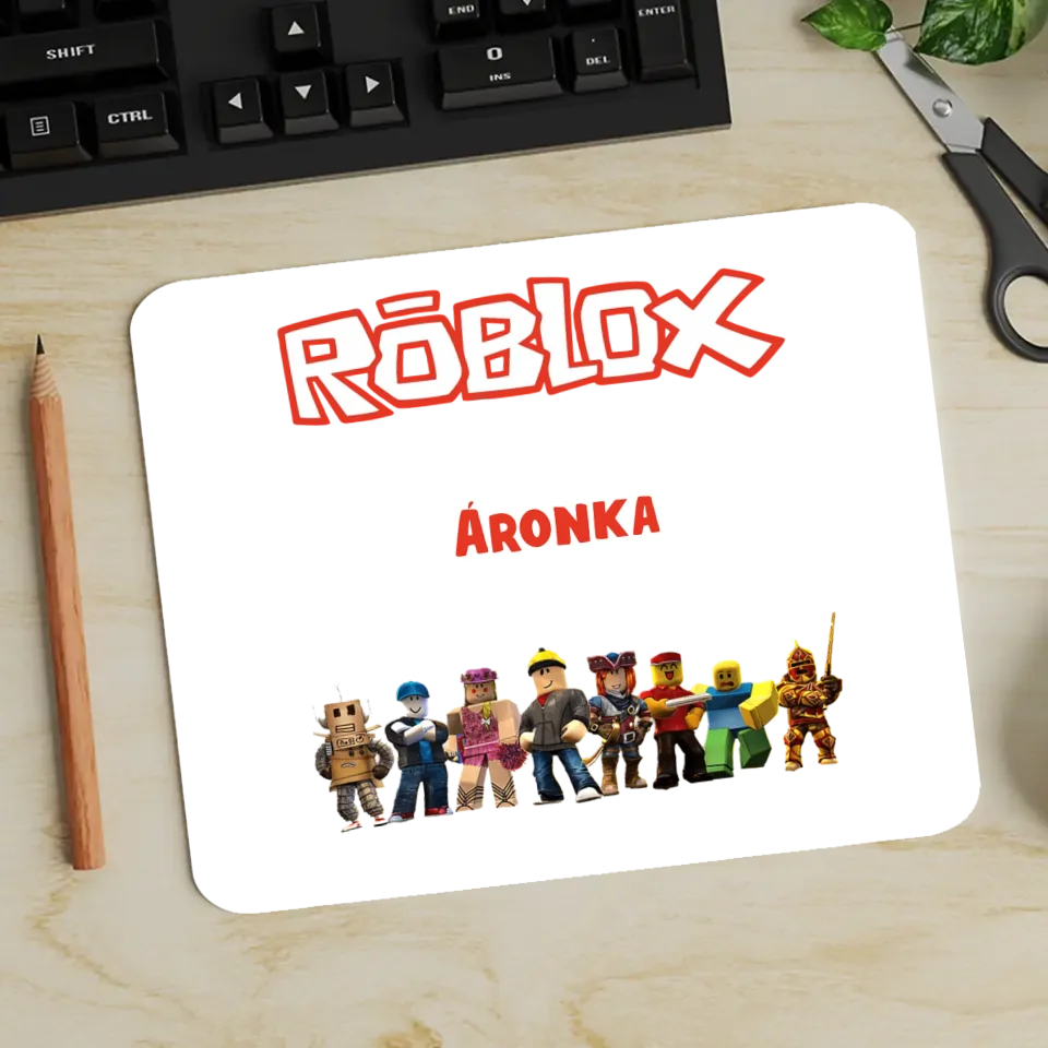 Roblox egérpad gyerekeknek egyedi névvel