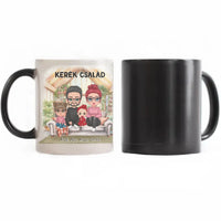 Egyedi ajándék bögre személyre szabható karakterekkel - cuki család