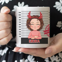 Egyedi karácsonyi ajándék bögre munkatársaknak választható karakterekkel -  egy személlyel