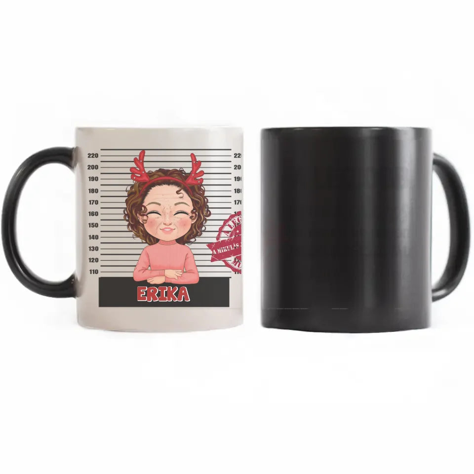 Egyedi karácsonyi ajándék bögre munkatársaknak választható karakterekkel -  egy személlyel