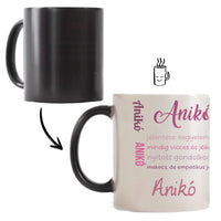 Egyedi neves bögre jellemzéssel