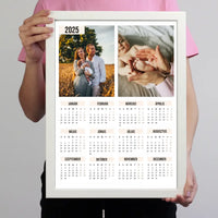 Két képes egyedi falinaptár 2025 ajándék falikép