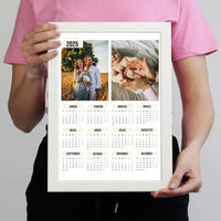 Két képes egyedi falinaptár 2025 ajándék falikép