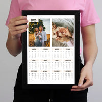 Két képes egyedi falinaptár 2025 ajándék falikép