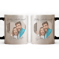 Valentin napi szív alakú két képes bögre 