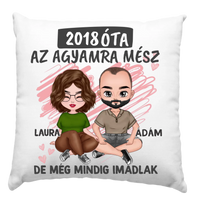 Az agyamra mész szerkeszthető karakteres párna