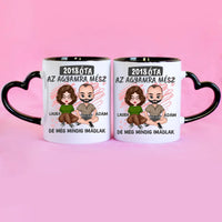 Az agyamra mész szerkeszthető karakteres valentin napi bögre