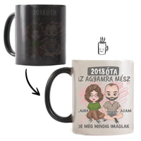 Az agyamra mész szerkeszthető karakteres valentin napi bögre