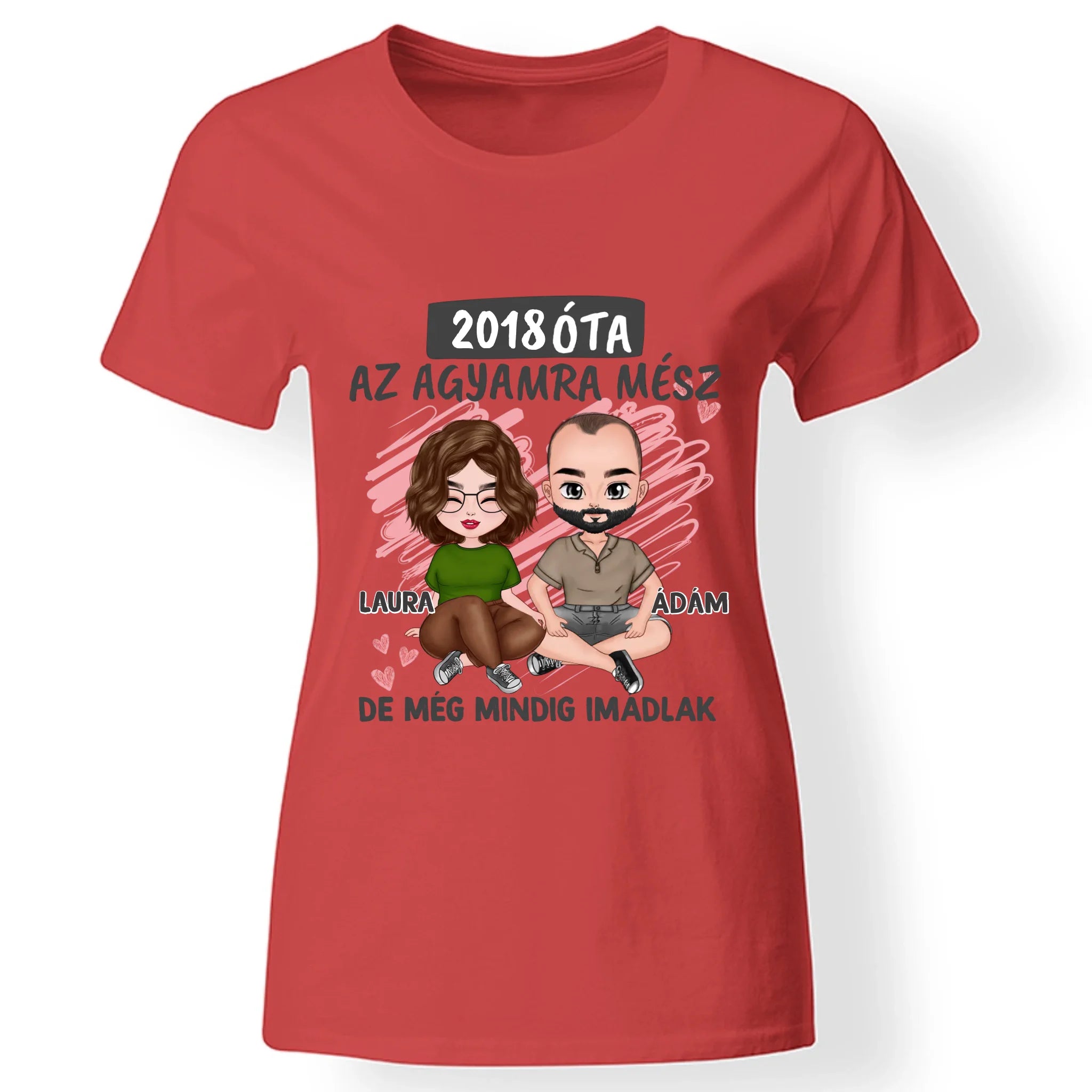Az agyamra mész szerkeszthető karakteres női póló