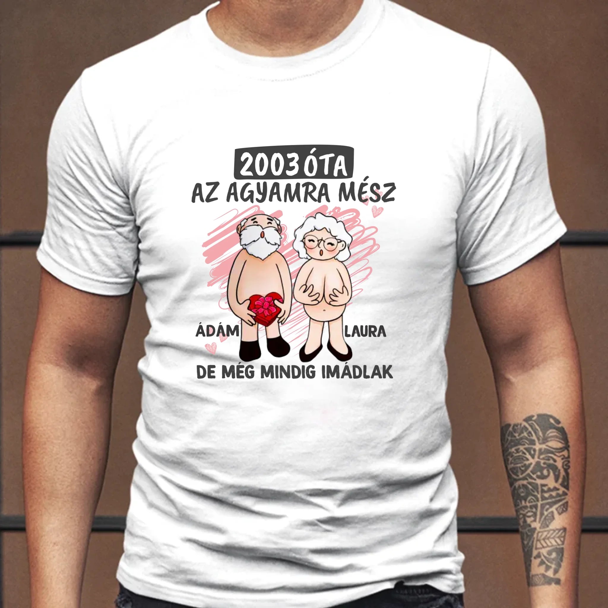 Még mindig imádlak vicces valentin napi póló férfiaknak