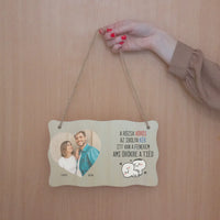 Valentin napi választható feliratos ajándék dísztábla