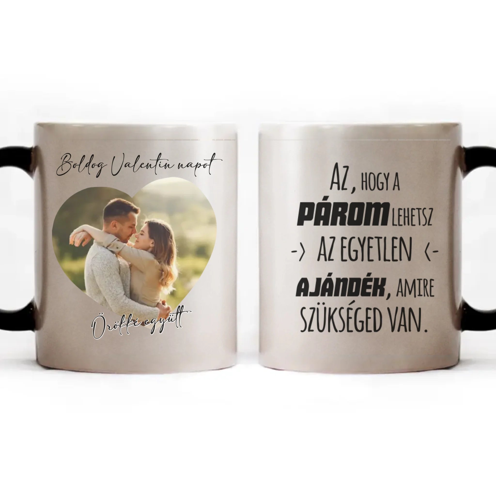 Az egyetlen ajándék Valentin napi bögre fényképpel