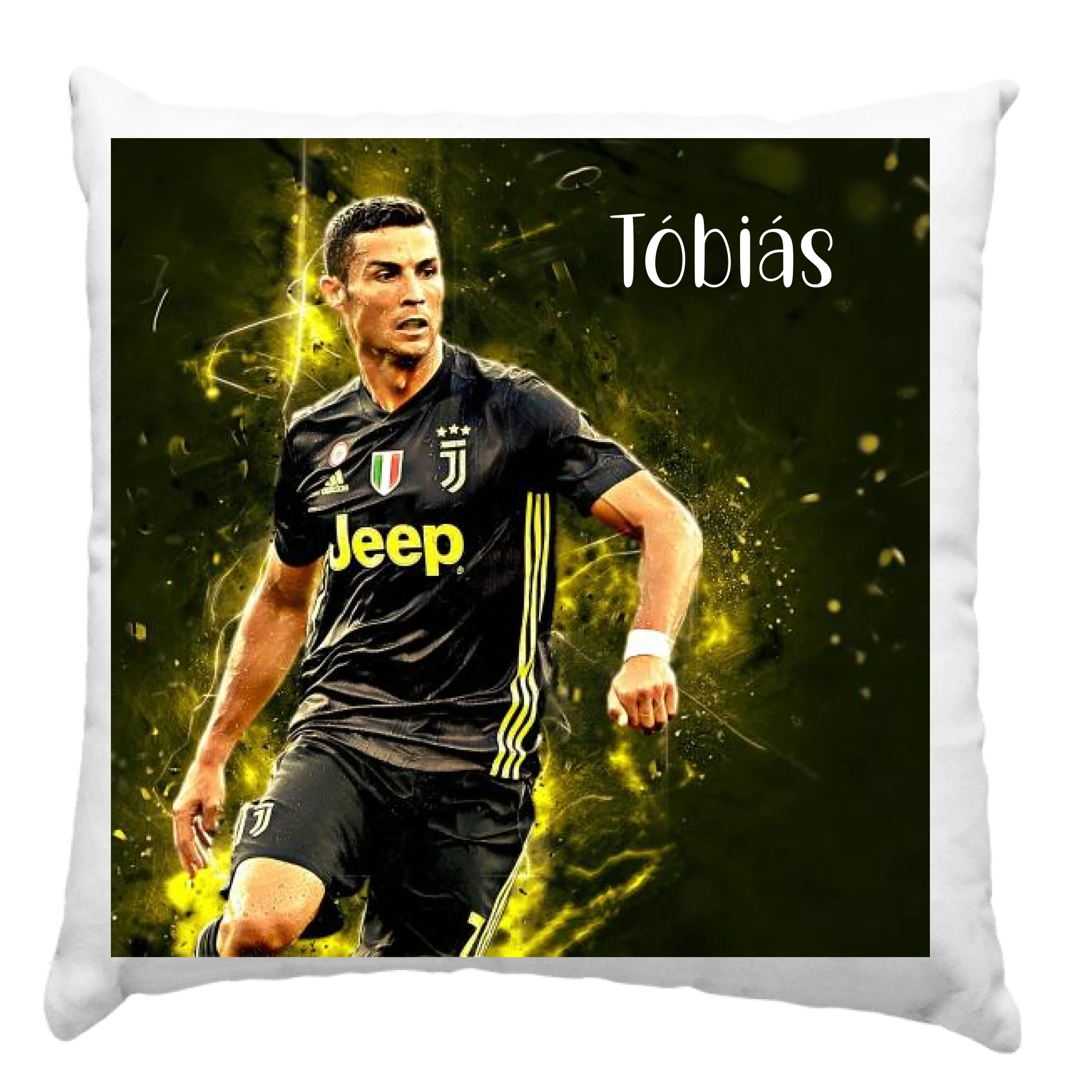 Christiano Ronaldo párna saját névvel