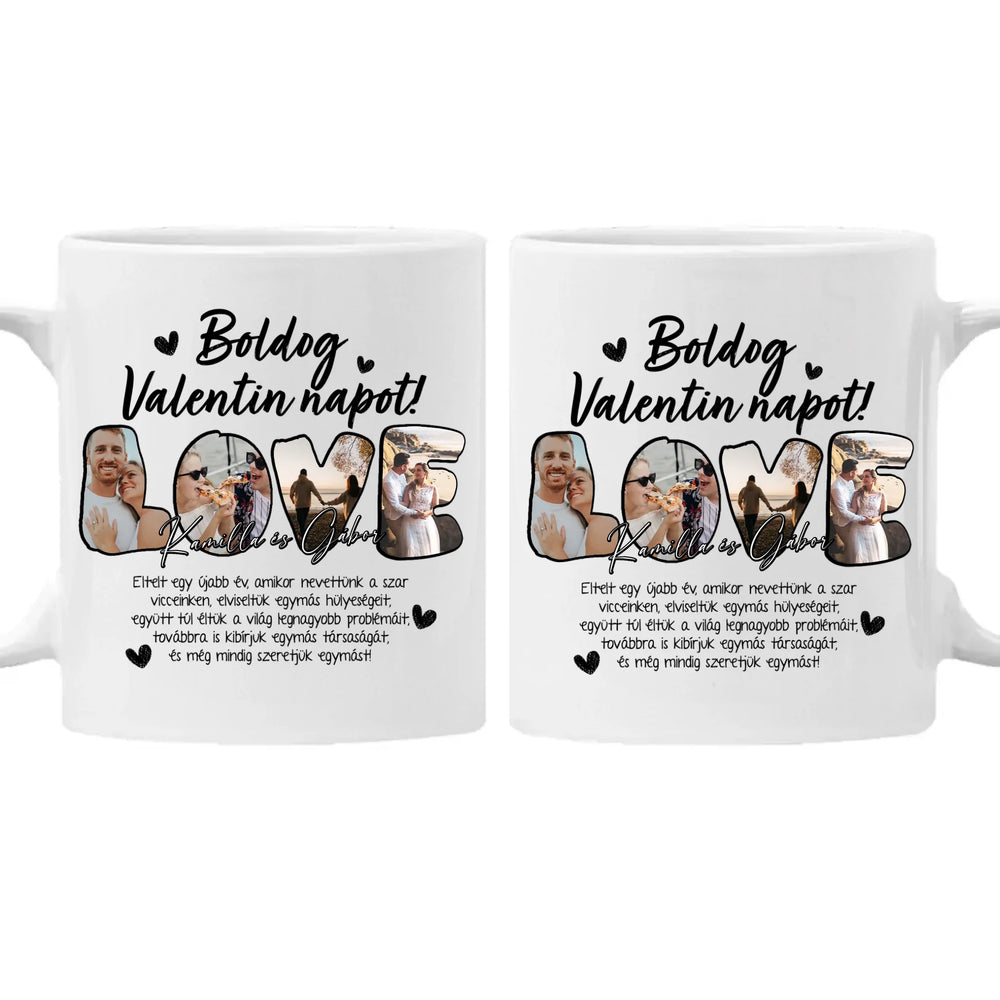 Eltelt egy újabb év vicces valentin napi bögre pároknak