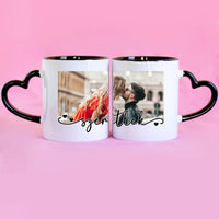 Szeretlek feliratos bögre egyedi képpel