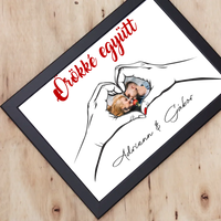 Örökké együtt egyedi képes Valentin napi falikép pároknak