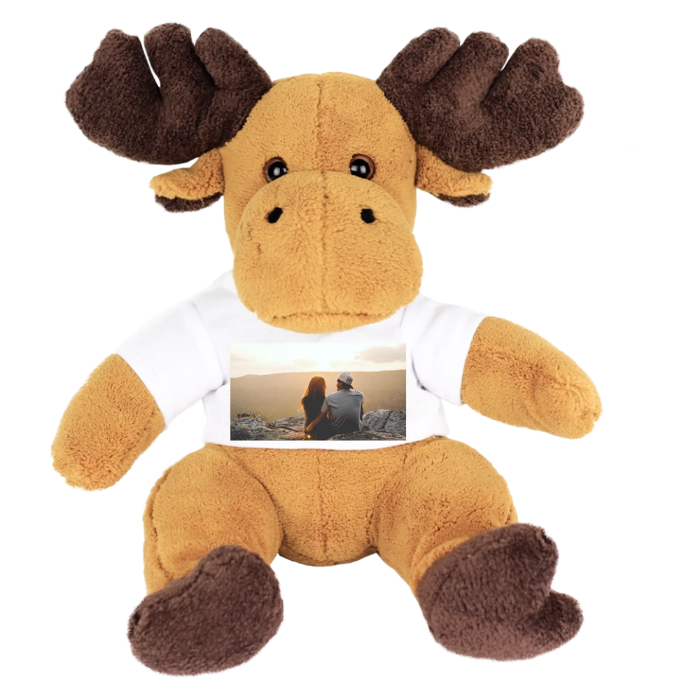 Egyedi képes plüss szarvas